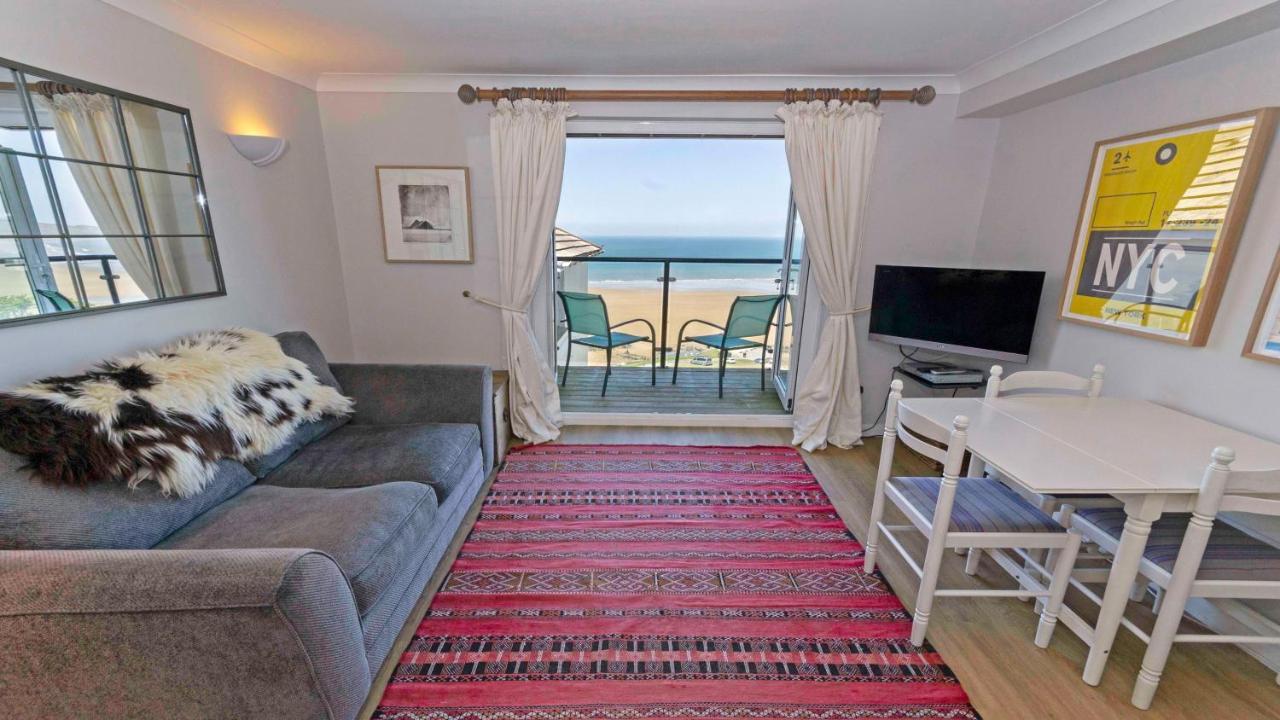 Clifton Court Apt 23 With Seaviews & Heated Pool Lejlighed Croyde Eksteriør billede